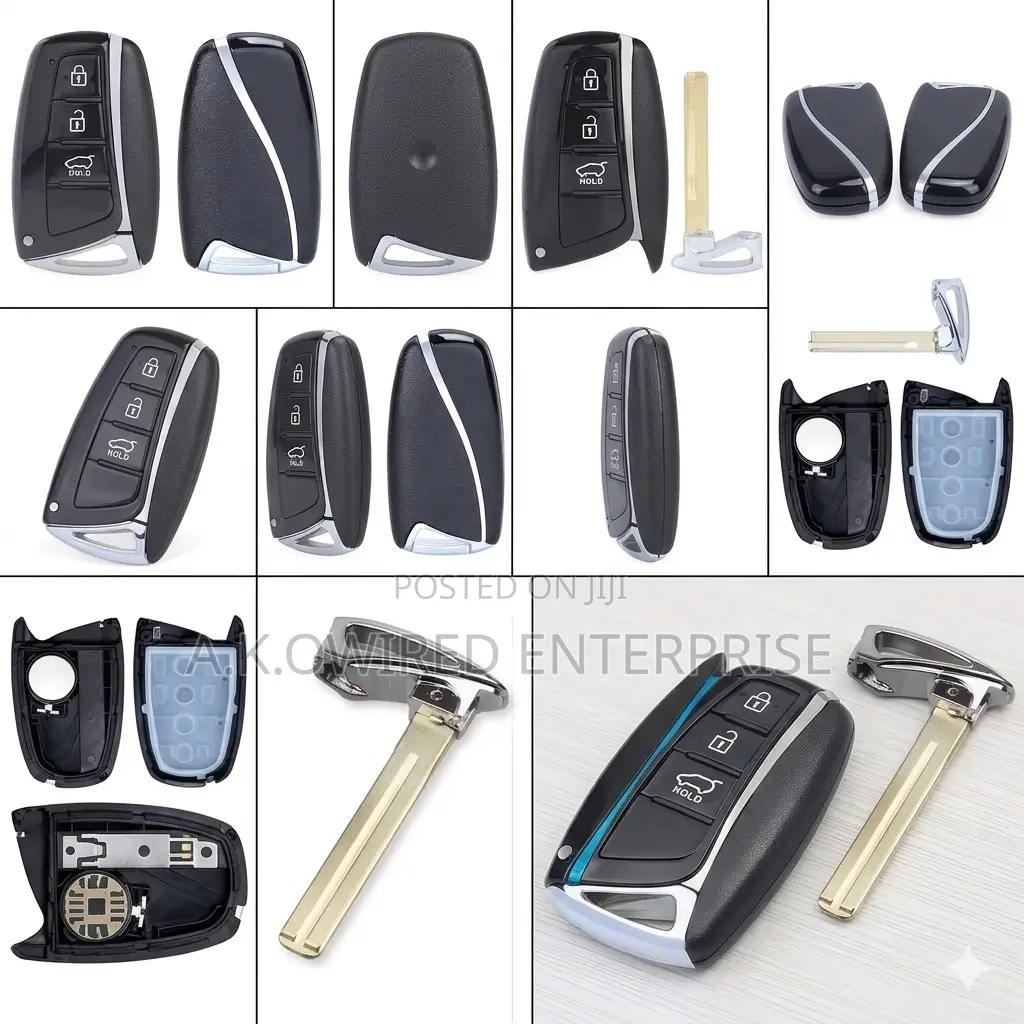 Car Key Shell 4 Buttons (Suv) Case Cover Hyundai 2013-2018 Santa Fe