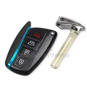 Car Key Shell 4 Buttons (Suv) Case Cover Hyundai 2013-2018 Santa Fe