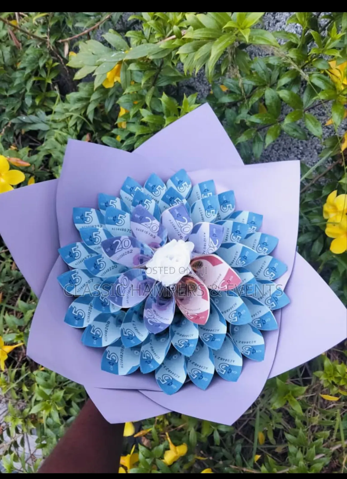 Balloon, Money and Floral Bouquets