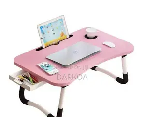 Foldable Laptop Table With Drawer