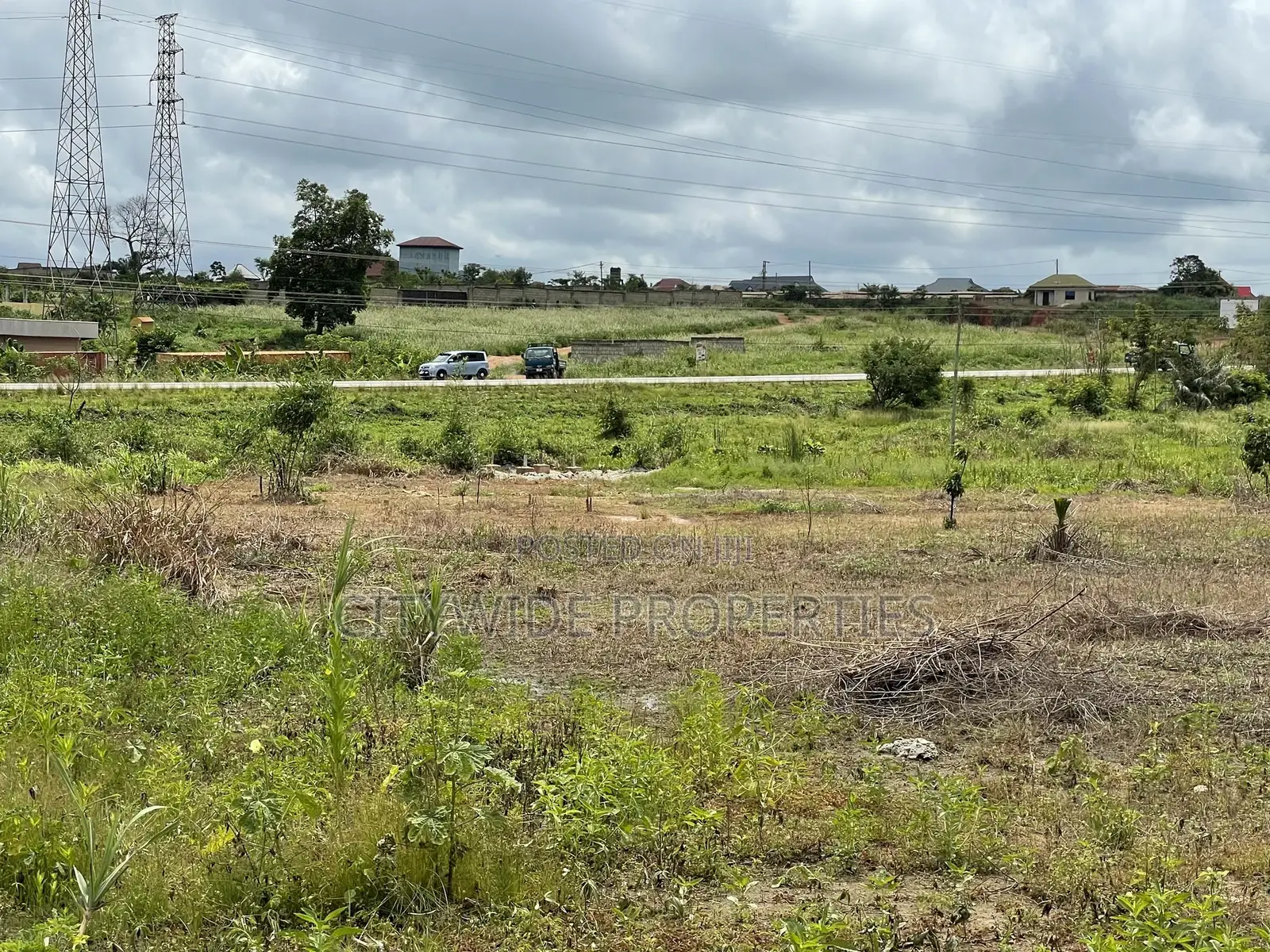 Accra-Kumasi Hwy Roadside Commercial Land for Sale at Ejisu, Kumasi