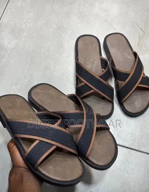 Brown Guyman Leather Slippers