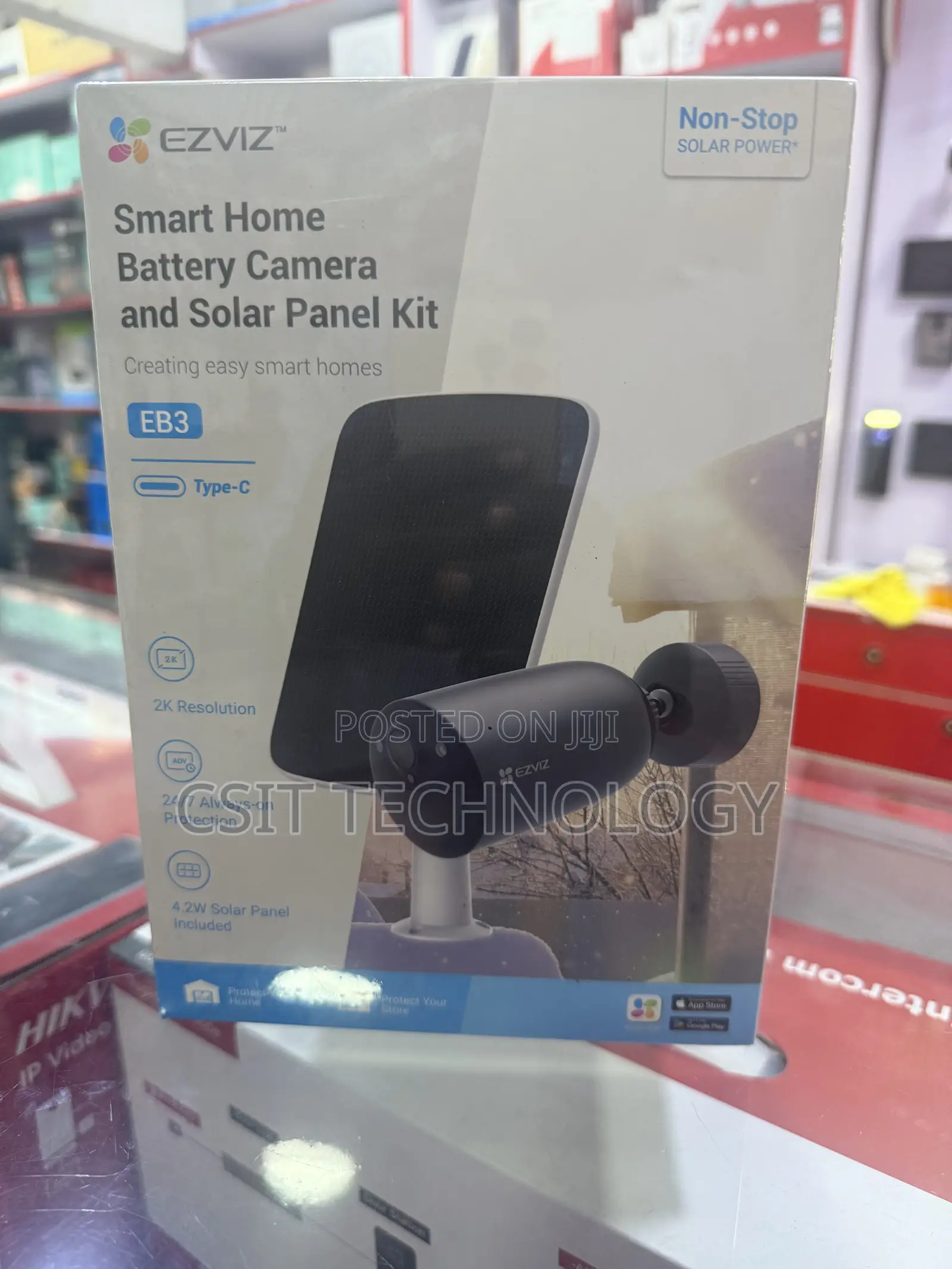 Smart Home Battery Camera and Solar Kit .Eb3