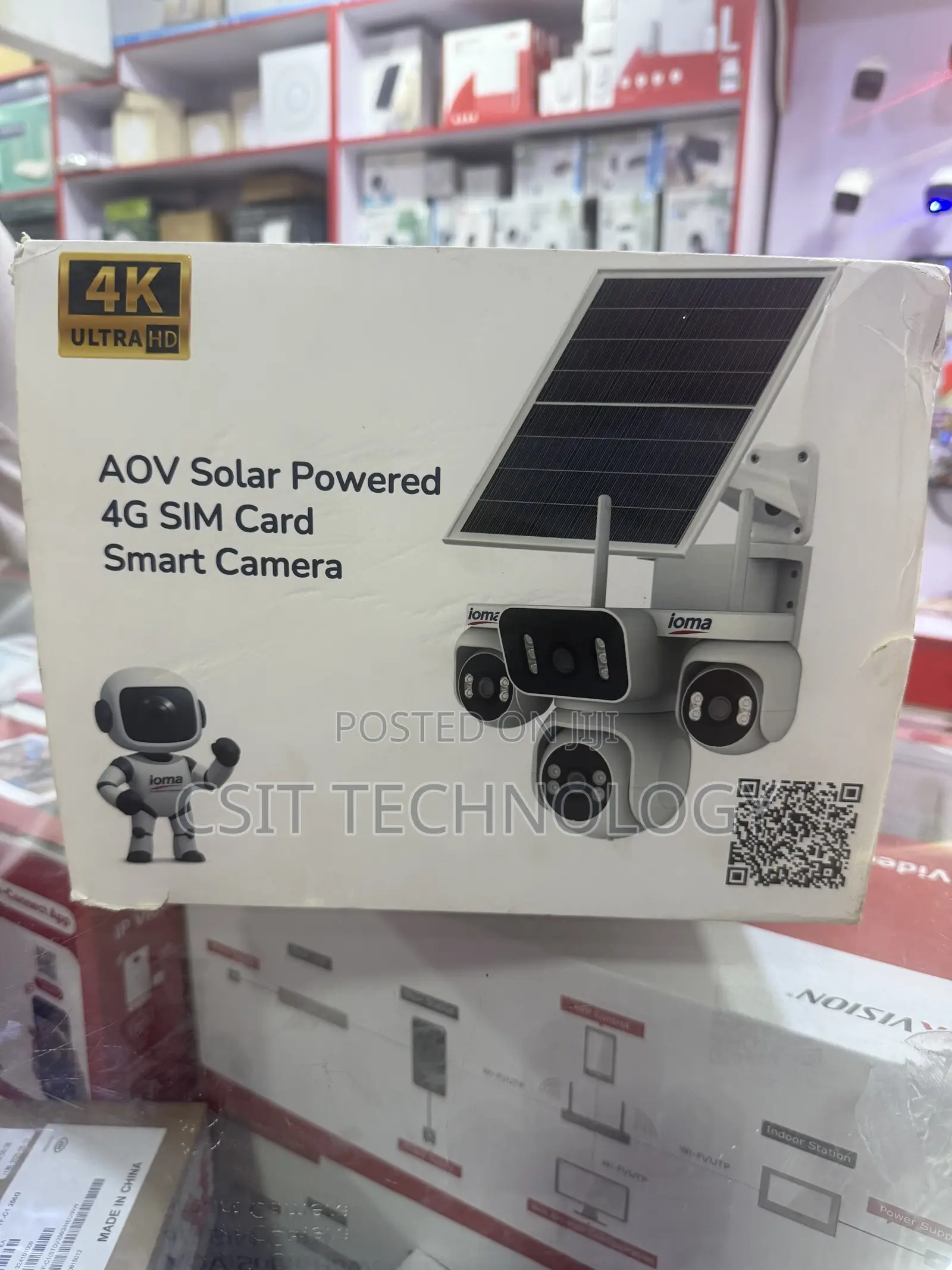 Aov Solar Powered 4g Sim Smart Camera