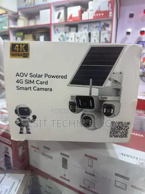 Aov Solar Powered 4g Sim Smart Camera