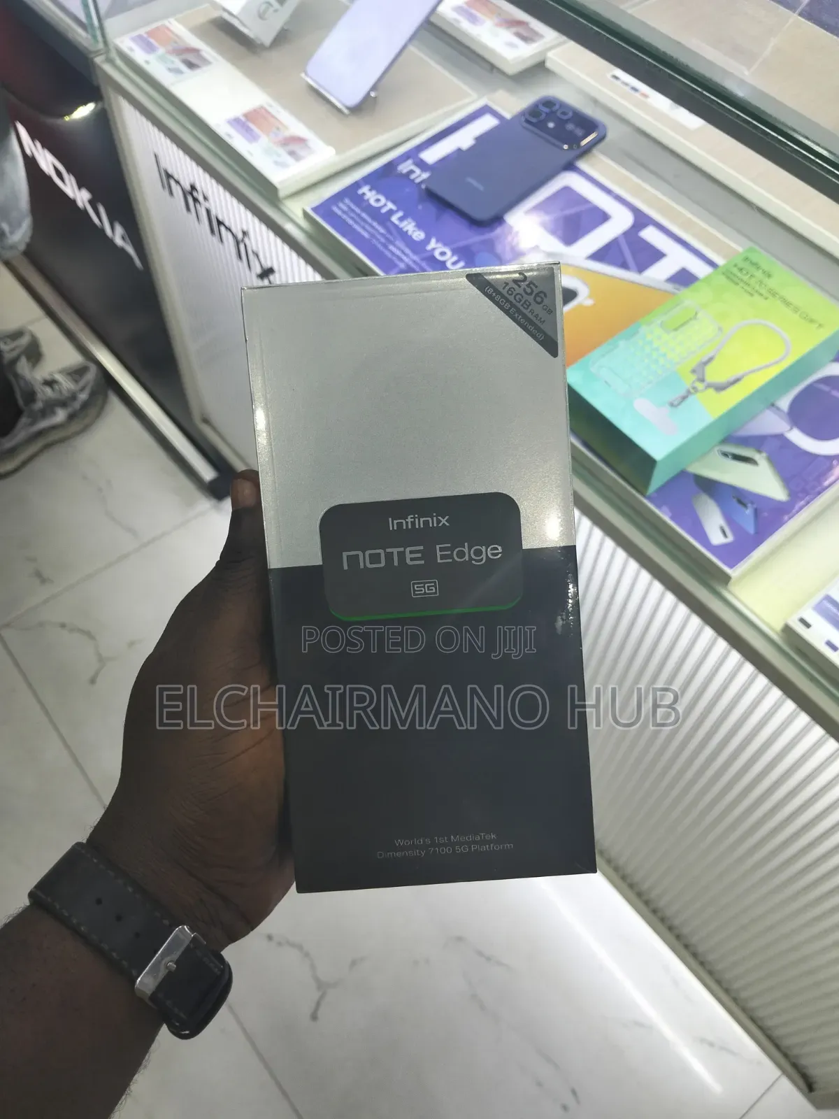 New Infinix Note Edge 256 GB Gray