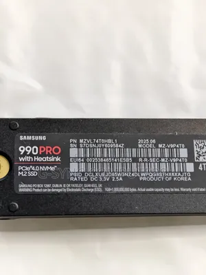 4tb Samsung 990 Pro New With Heatsink