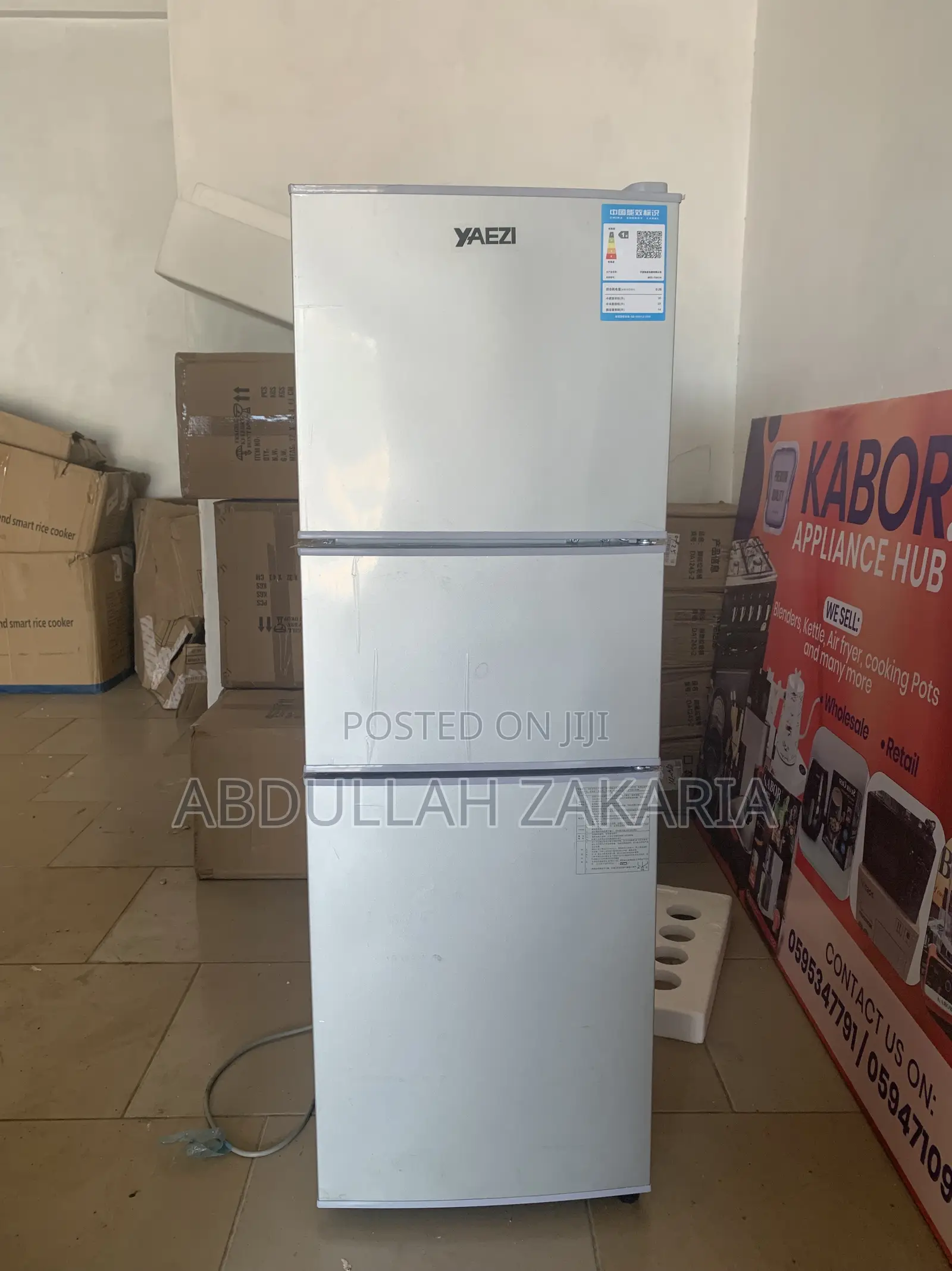 Office Use 3 Door Table Top Refrigerator