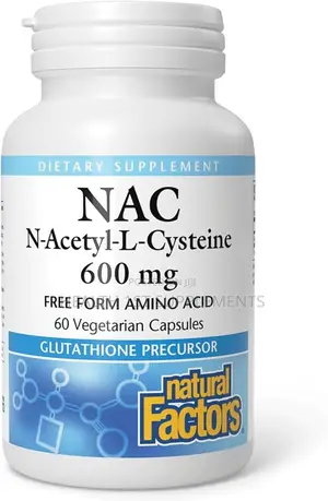 Nac N-Acetyl-L-Cysteine 600 Mg, Liver Brain Kidney Health, 60 Veg Caps