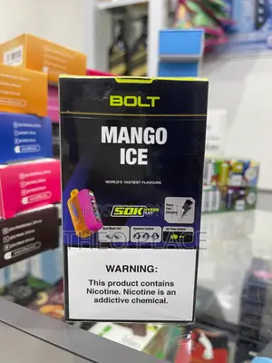 Bolt 50000 Puffs Disposable Vape – Mango Ice | Dual Mesh Coil