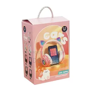 Cat Ear Wireless RGB Bluetooth Gaming Headset With Mic - Pink