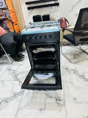 Newly in Box Gas Cooker Oven 4b 50/50 Gas Cooker Midea Black