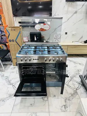 5burner Gas Cooker Oven Rotisserie 5burner 60/90 Sliver