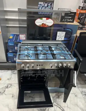 Classic Mediatech 60x90cm Glass Lid 5 Gas Cooker(Gray) 