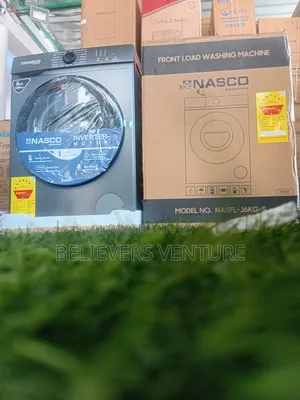 Nasco Nasfl-J6kg-S 6kg Front Load Washing Machine – Silver Finish