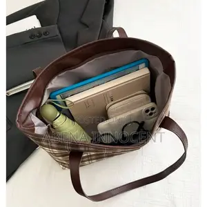 Plaid Tote Handbag