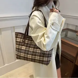 Plaid Tote Handbag