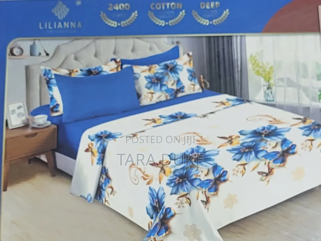 Blue 6 Piece Sheet Set (King Size)