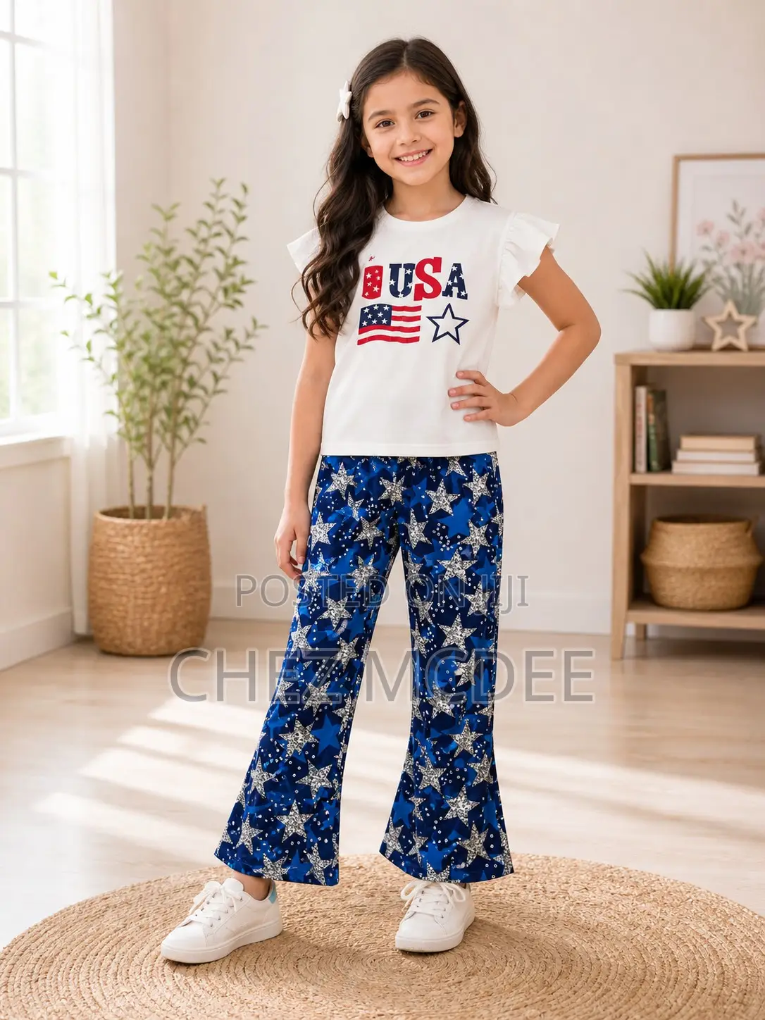 Girls’ Fashion Outfit Set (Age 7) | Stylish Comfortable Kids Wear