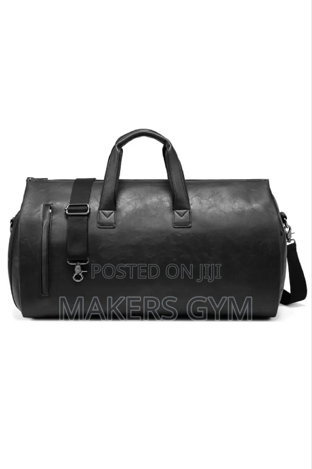 Leather Men's Suit Storage Bag (Black)