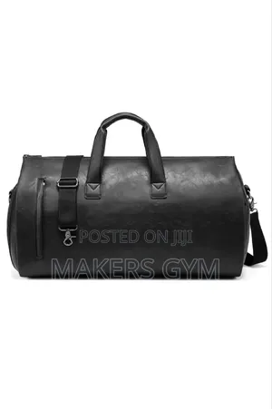 Leather Men's Suit Storage Bag (Black)