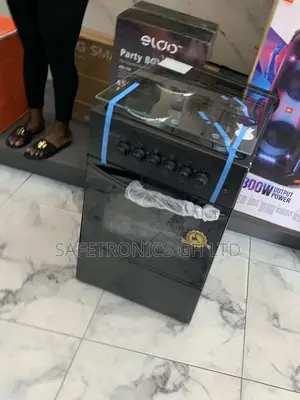 Best Quality Volcano 2 Gas and 2 Electric Stove Black