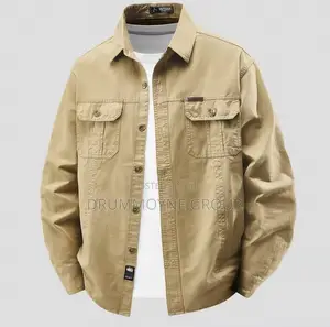 Denim For Men, Large Wear-resistant, Pure Cotton Top, Men's Shirt