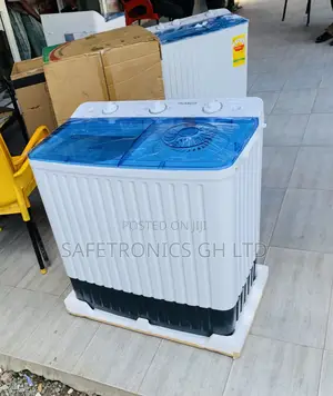 Get Accurate Sleek Nasco 10kg Top Load Semi-Automatic Washing Machine