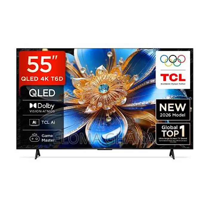 2026 TCL 55 Inch Smart Qled Android Google 55t6d Television