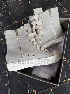 Original Rick Owen Denim Canvas High/Low Gray