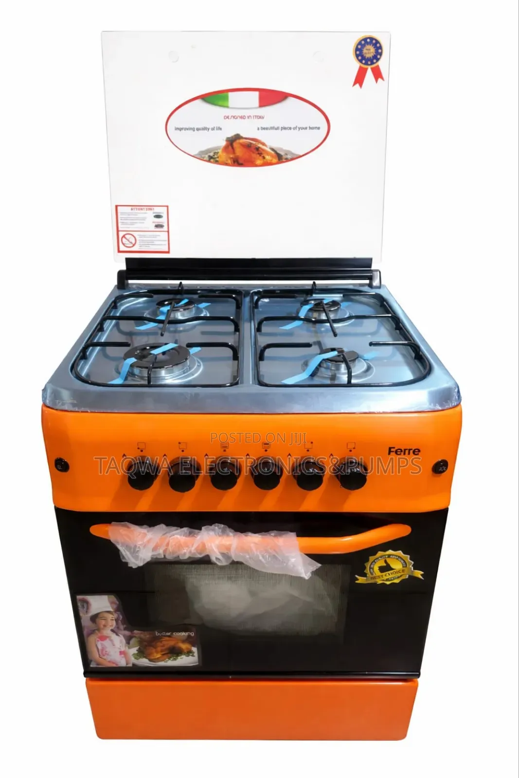 60x60 With Oven and Grill Ferre Gas Cooker