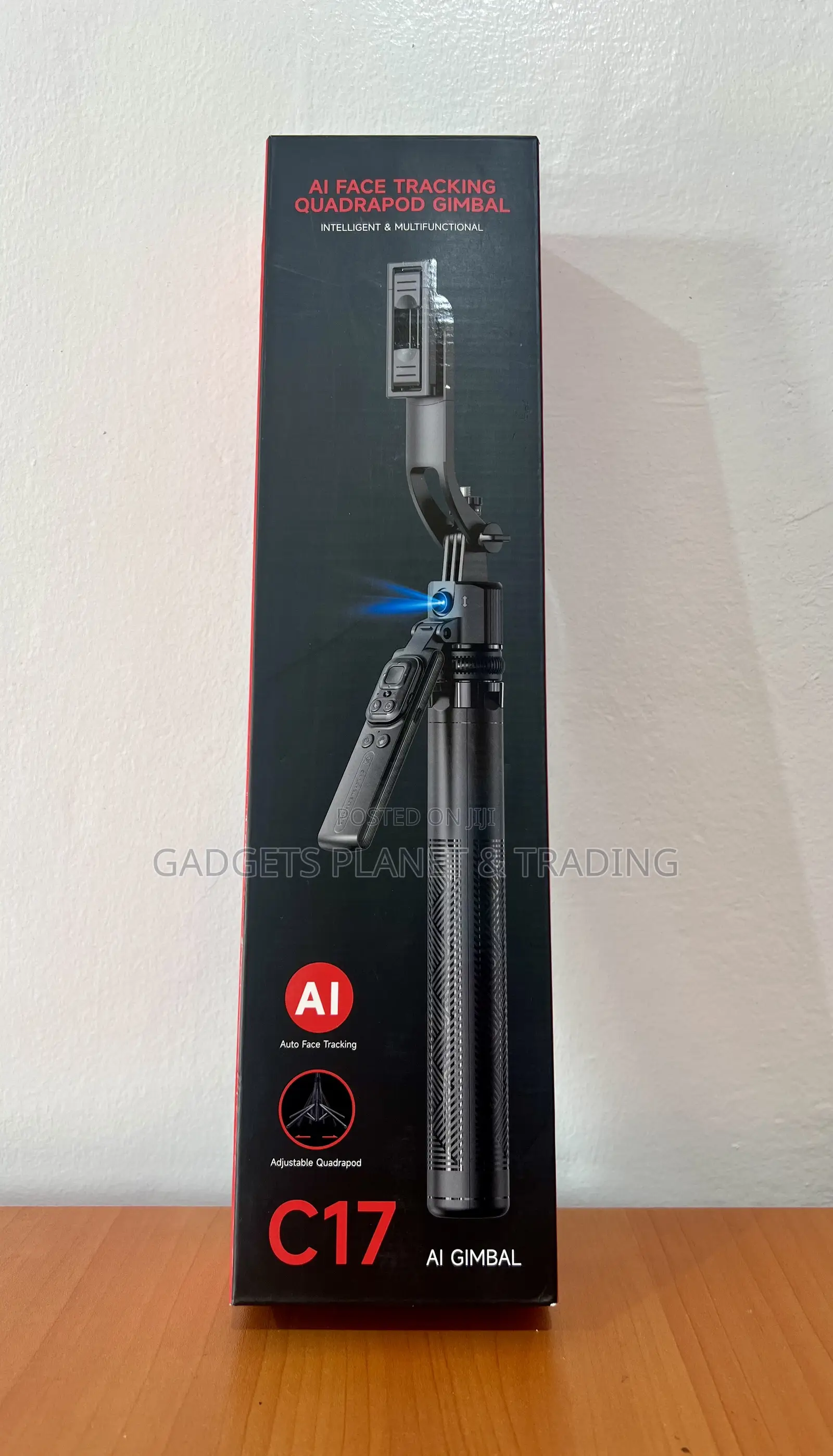 Intelligent Multifunctional Ai Face Tracking Quadrapod Gimbal - C17