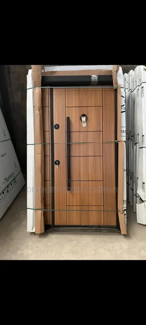 Quality Hard Wood Heavy Duty Turkish Single Door With Metal Frames