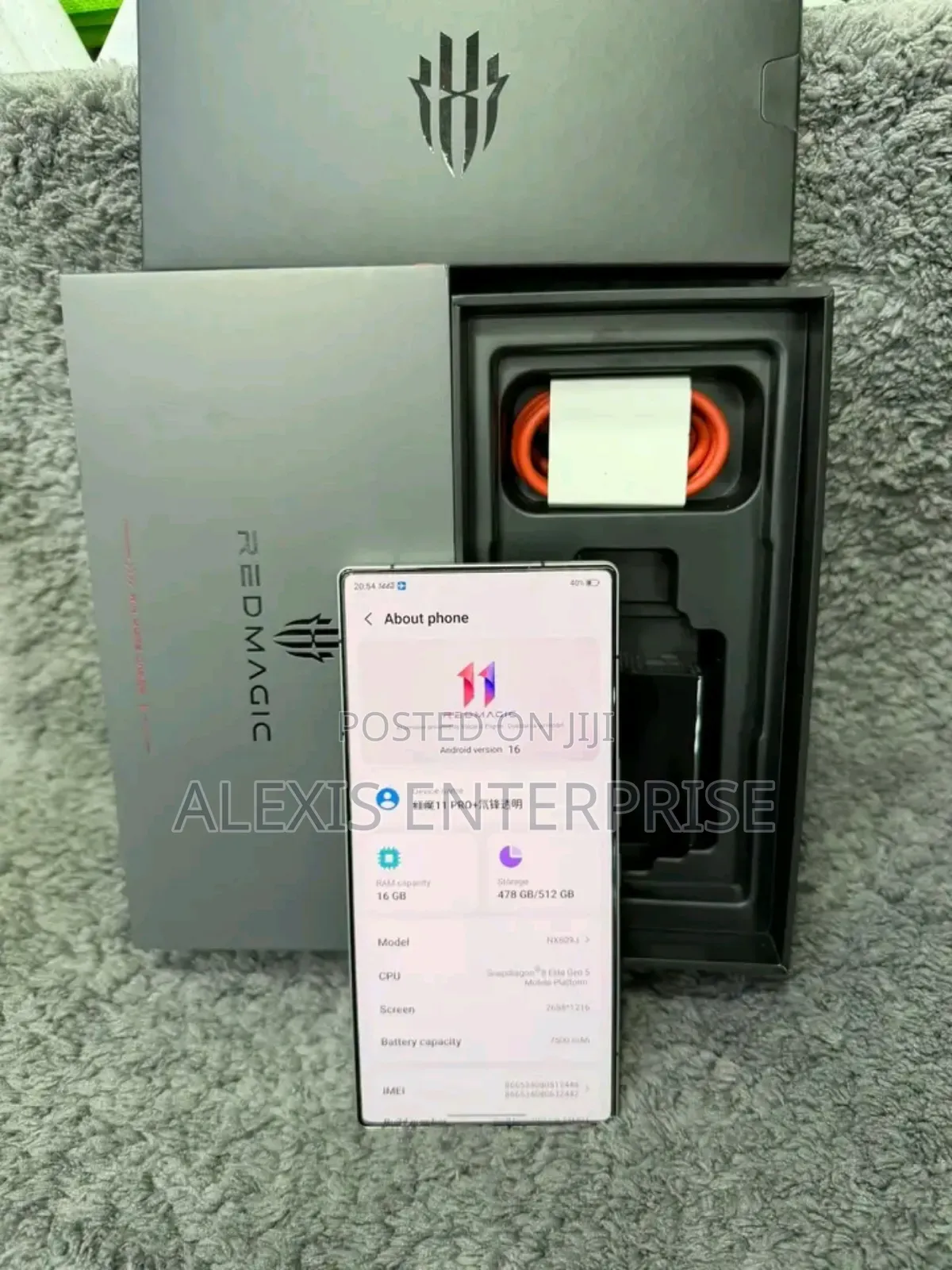 New ZTE nubia Redmagic 11 Pro+ 5G 512 GB Black