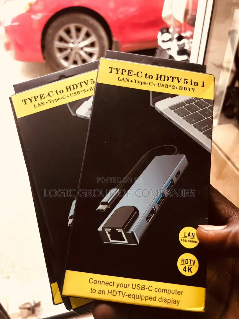 Type C to HDTV 5 in 1 Adapter