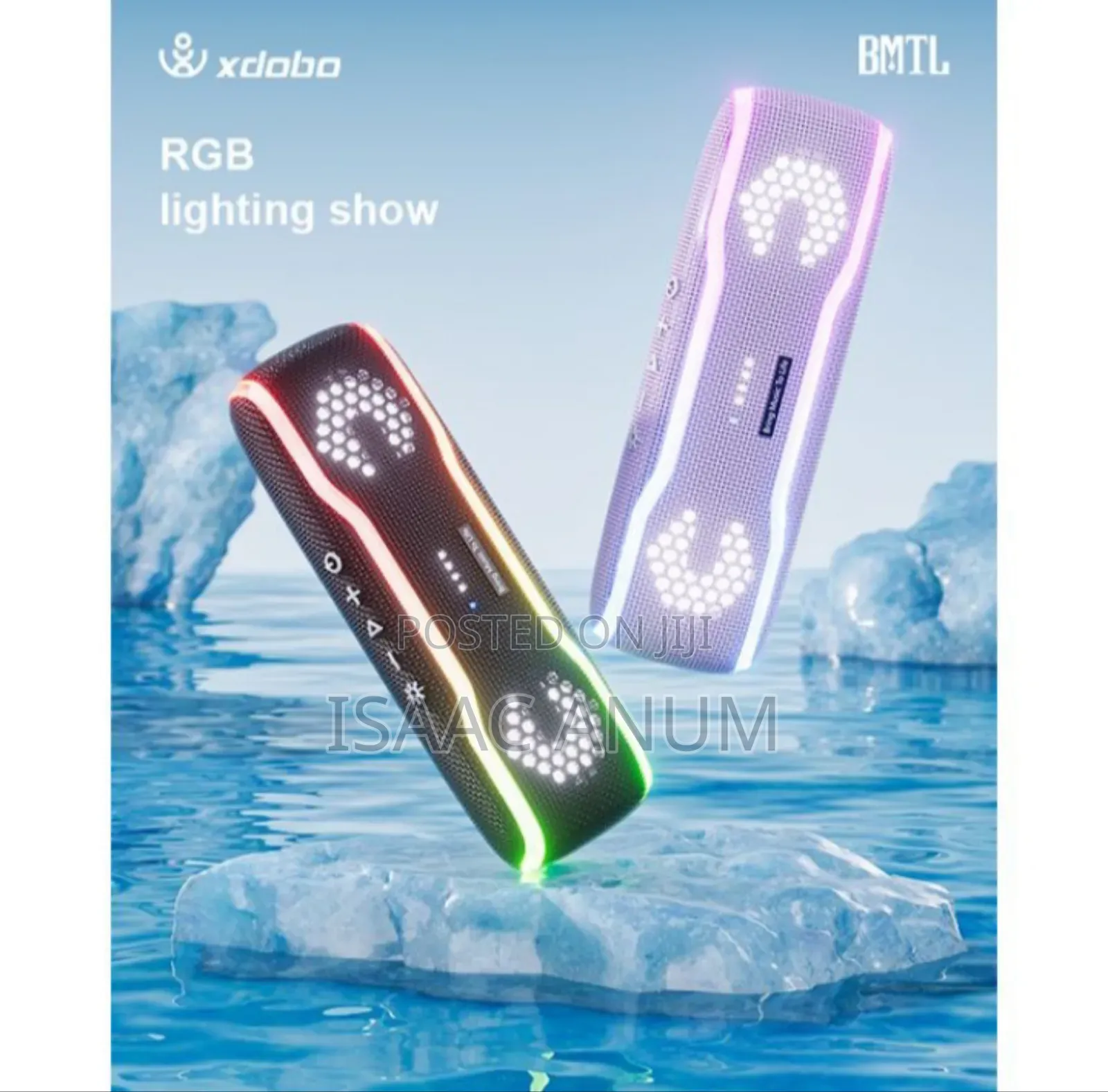 Portable Bluetooth Speaker Deep Bass BMTL Boss 30w RGB Light