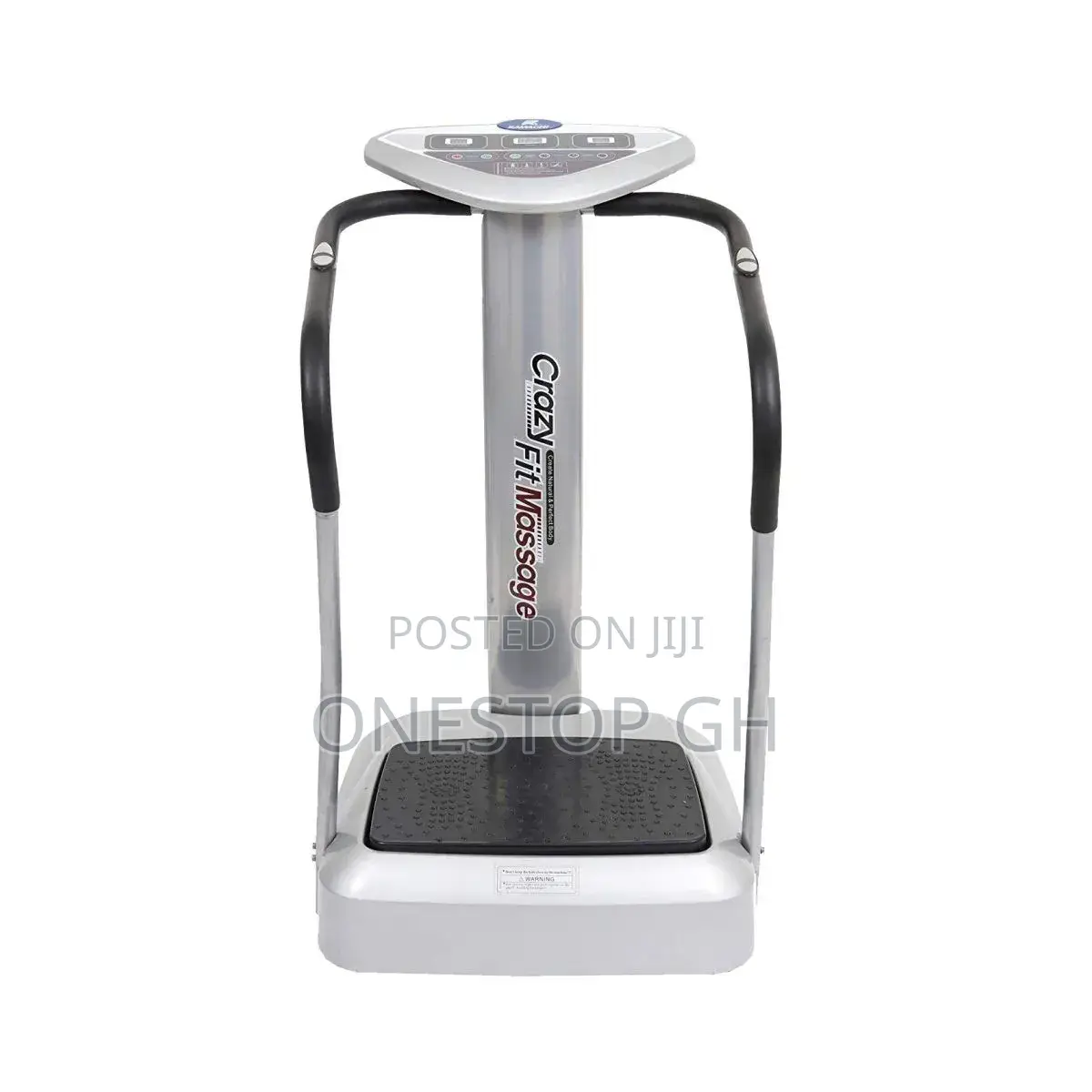 Silver Crazy Fit Massager Vibration Bands for a Full-Body Workout.