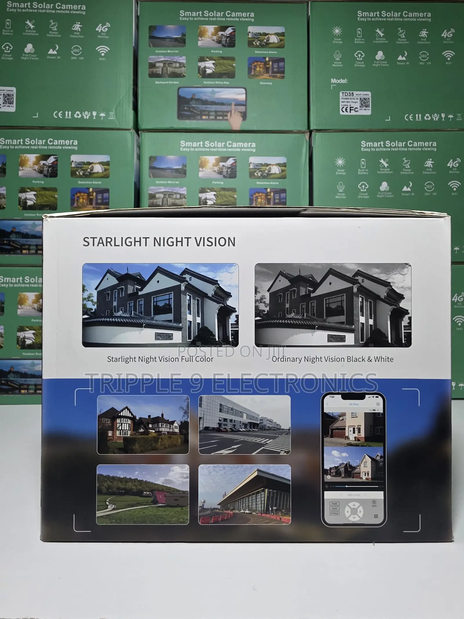 Dual Lens Dual Screen Double Solar 4g CCTV Camera