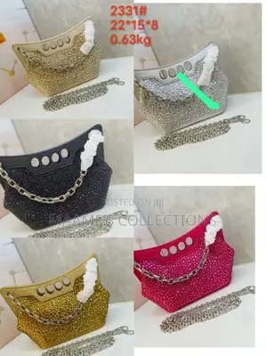 Alexander McQueen Four-Ring Crystal Clutch Bag