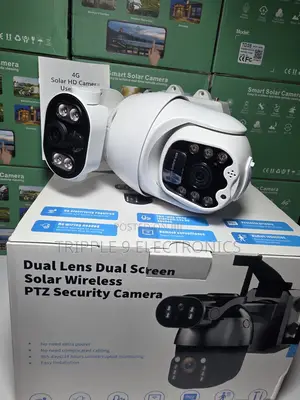 4g/Wireless PTZ High Quality Ubox CCTV Dual Lens Solar Camera