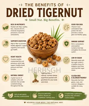 Dried Tigernuts (Atadwe) 250g, 1kg, 10kg