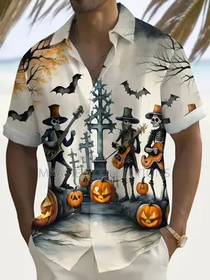 Unisex New Fashionable Summer Casual Short-sleeve Shirt.