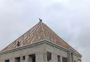 Carpentry Structures and Euro Tiles Roofing Sheet