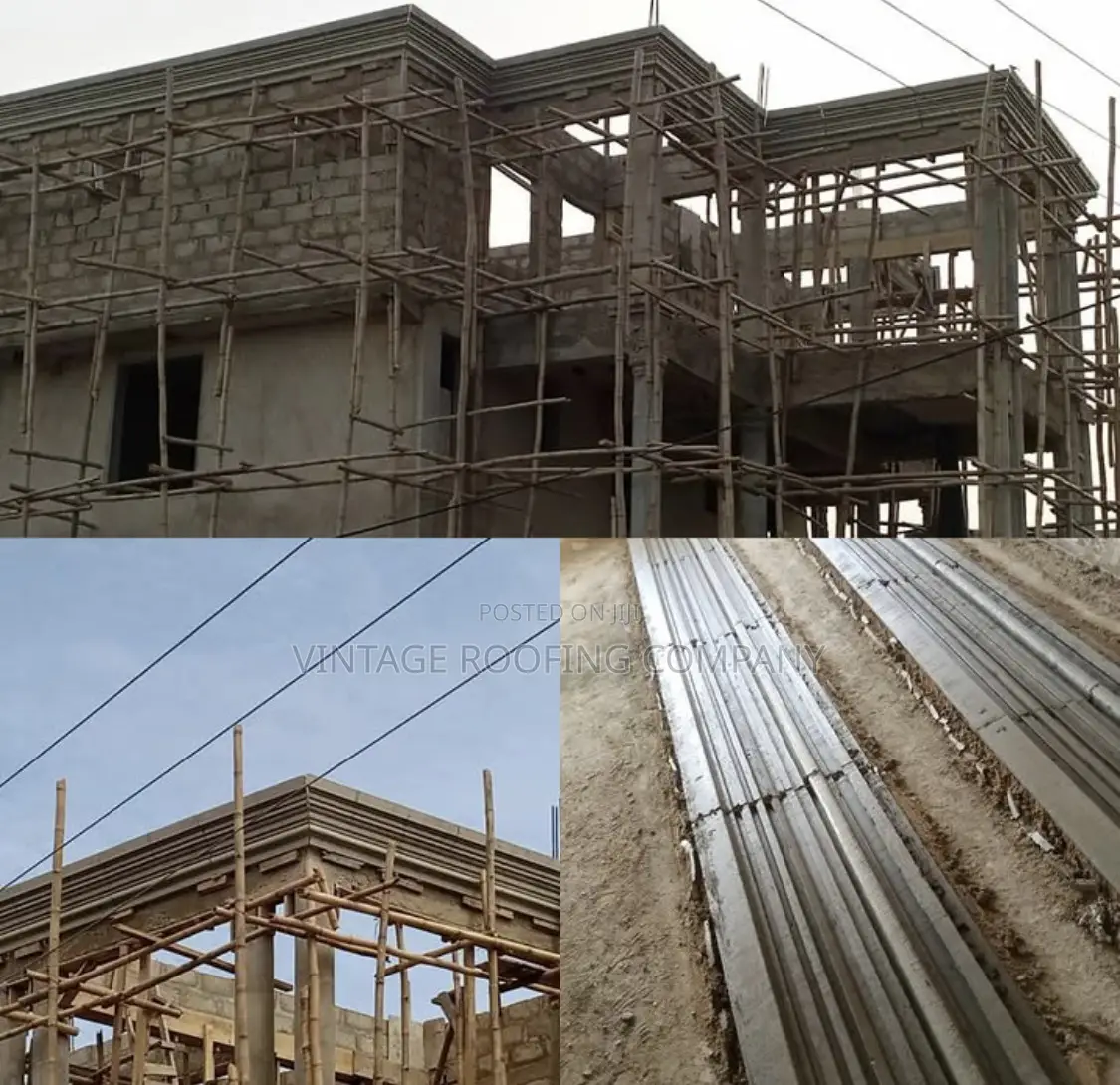 Parapet Design With Quality Euro Tiles Roofing Sheet