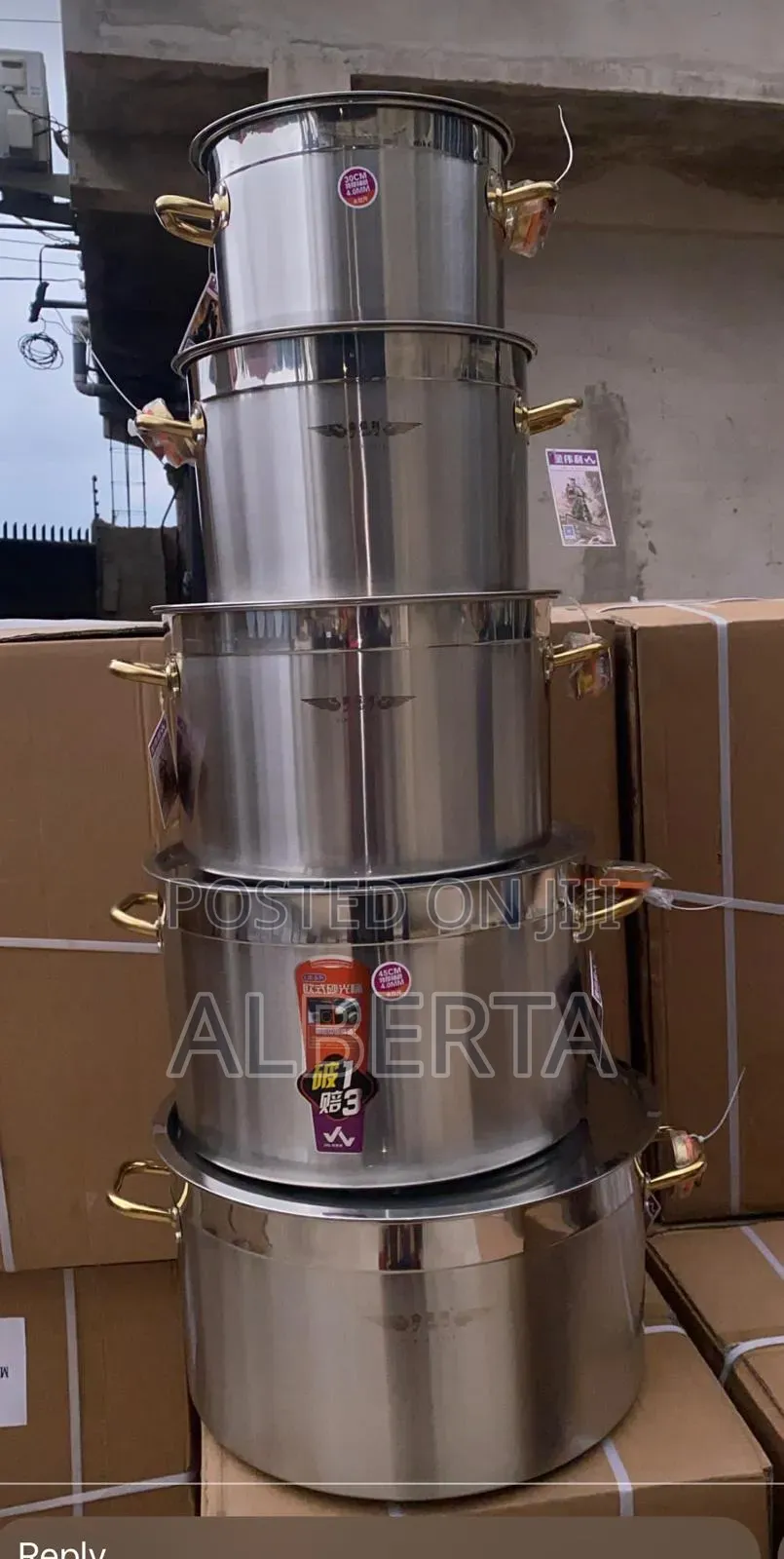 Stainless Cooking Pots Set