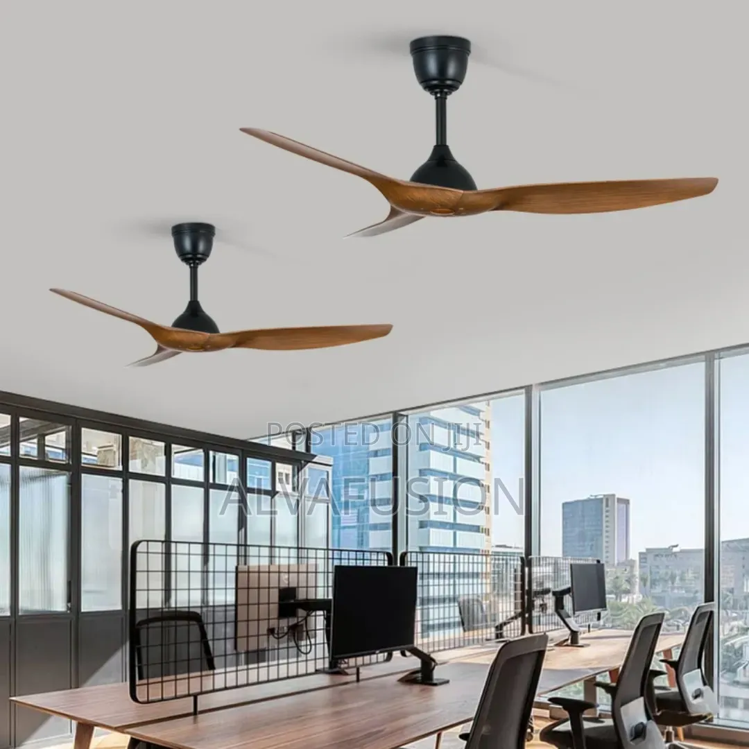 52inches Ceiling Fan With Remote. Wooden Style
