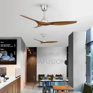 52inches Ceiling Fan With Remote. Wooden Style