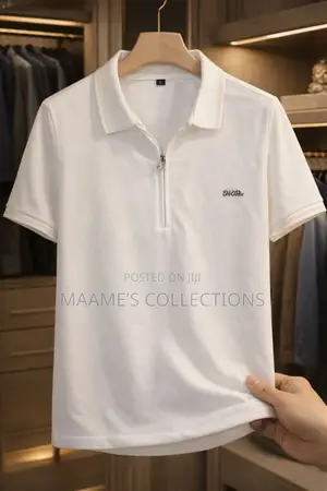 Men's Zipper Polo Shirt