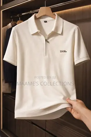 Men's Zipper Polo Shirt