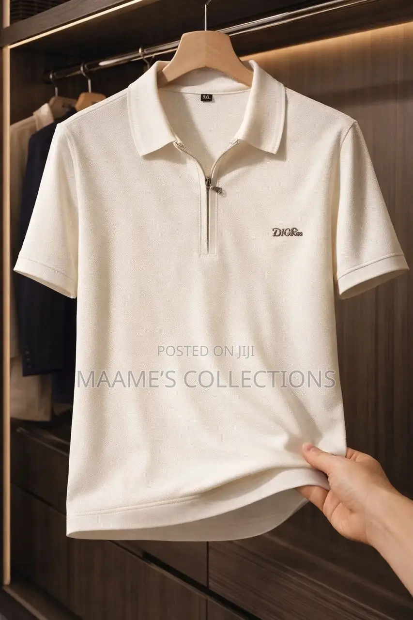Men's Zipper Polo Shirt